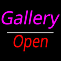 Gallery Open White Line Leuchtreklame