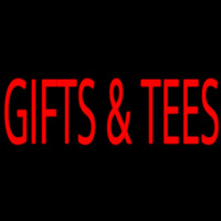 Gifts And Tees Red Leuchtreklame