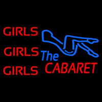Girls Girls Girls The Cabaret Girl Logo Leuchtreklame