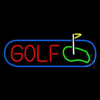 Golf With Ground Leuchtreklame