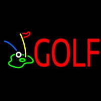 Golf With Logo Leuchtreklame