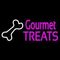 Gourmet Treats With Logo Leuchtreklame