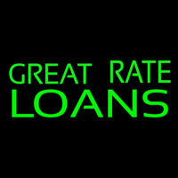 Great Rate Loans Leuchtreklame