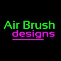 Green Air Brush Design Leuchtreklame