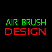 Green Air Brush Design Leuchtreklame