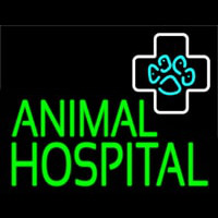 Green Animal Hospital Block Leuchtreklame