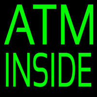 Green Atm Inside Leuchtreklame