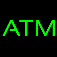 Green Atm Leuchtreklame