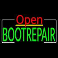 Green Boot Repair Open Leuchtreklame