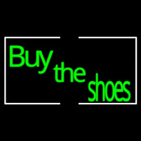 Green Buy The Shoes With Border Leuchtreklame