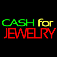 Green Cash For Jewelry Leuchtreklame