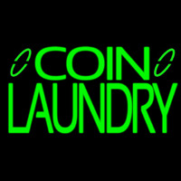 Green Coin Laundry Leuchtreklame