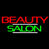 Green Cursive Beauty Block Salon Leuchtreklame
