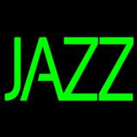 Green Double Stroke Jazz Block Leuchtreklame