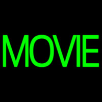 Green Double Stroke Movie Leuchtreklame