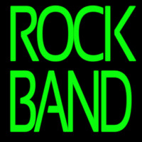 Green Double Stroke Rock Band Leuchtreklame