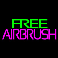 Green Free Pink Airbrush Leuchtreklame