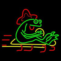 Green Frog Leuchtreklame
