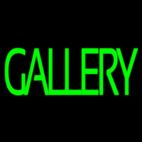 Green Gallery Block Leuchtreklame