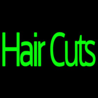 Green Hair Cuts Leuchtreklame