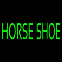 Green Horse Shoe Leuchtreklame