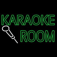 Green Karaoke Rooms Leuchtreklame