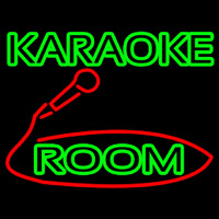 Green Karaoke Rooms Leuchtreklame