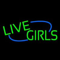 Green Live Girls Leuchtreklame