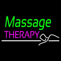 Green Massage Therapy Leuchtreklame
