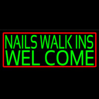Green Nails Walk Ins Welcome Leuchtreklame