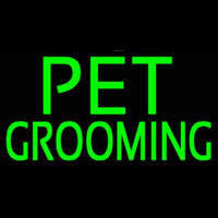 Green Pet Grooming Block 2 Leuchtreklame