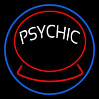 Green Psychic Logo Leuchtreklame
