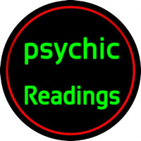 Green Psychic Readings Leuchtreklame
