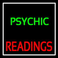 Green Psychic Red Readings With White Border Leuchtreklame