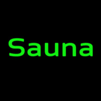 Green Sauna Leuchtreklame