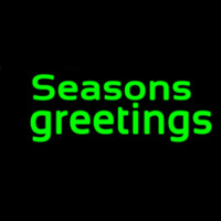 Green Seasons Greetings Leuchtreklame