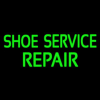 Green Shoe Service Repair Leuchtreklame