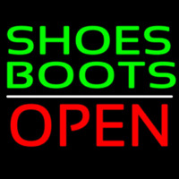 Green Shoes Boots Open Leuchtreklame