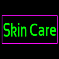 Green Skin Care Pink Border Leuchtreklame