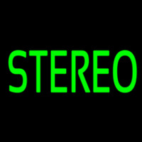 Green Stereo Block 2 Leuchtreklame
