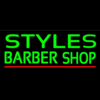 Green Styles Barber Shop Leuchtreklame