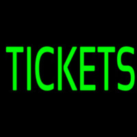 Green Tickets Block Leuchtreklame