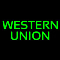 Green Western Union Leuchtreklame
