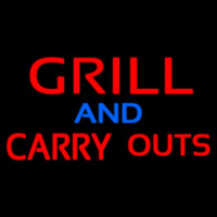 Grill And Carry Outs Leuchtreklame