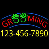 Grooming With Phone Number Leuchtreklame