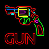 Gun Logo Leuchtreklame