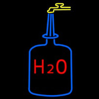 H2o Drinking Water Leuchtreklame