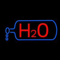 H2o Drinking Water Leuchtreklame