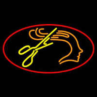 Haircut Logo Leuchtreklame