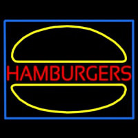 Hamburgers Logo Blue Border Leuchtreklame